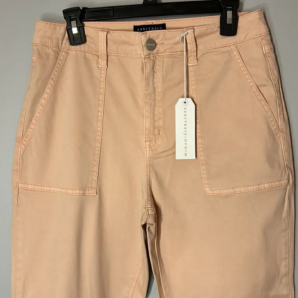 🆕 Sanctuary Denim pink chino‎ patch pockets size 31 BIN I
